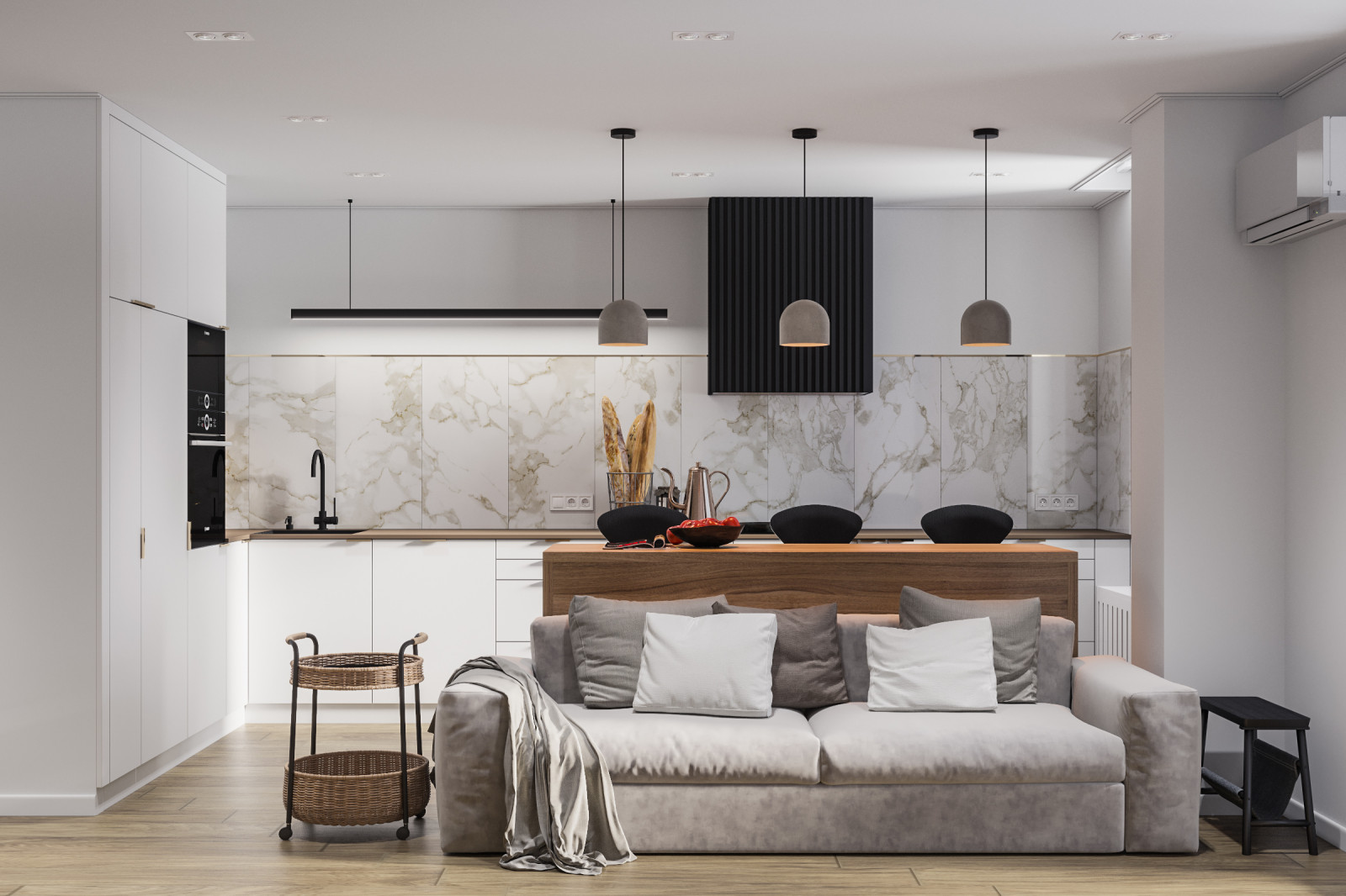 Эко-минимализм на 55 кв.м. Красноярск