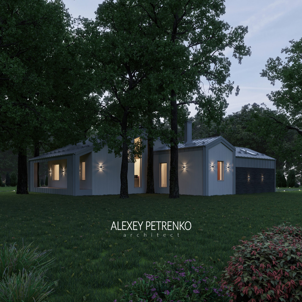 Проект дома в стиле барнхаус в Воронежской области