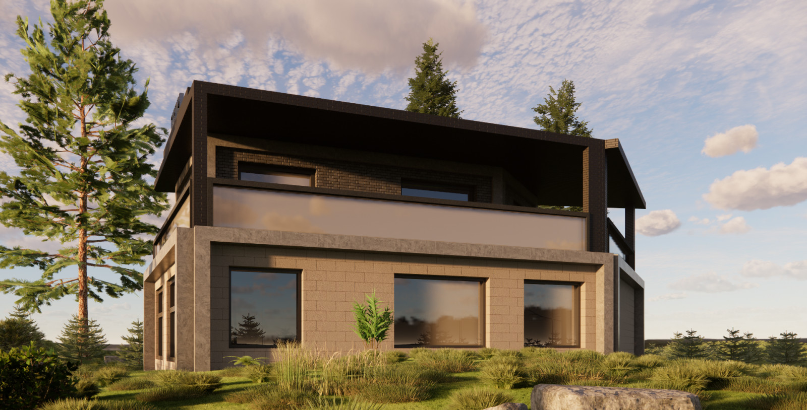 Индивидуального проектирование современного дома