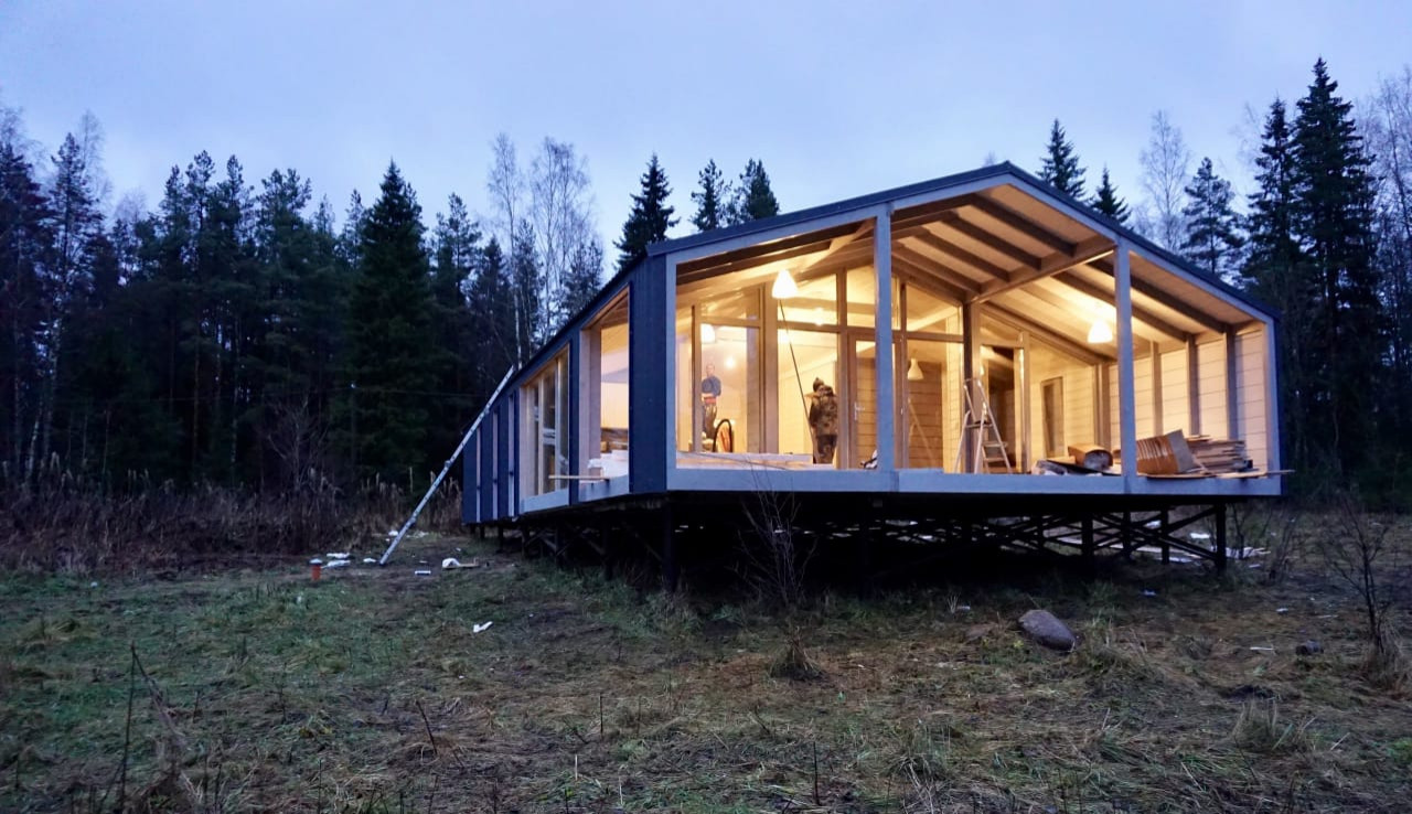 Обложка проекта: Модульный дом Модэрно 65 м2