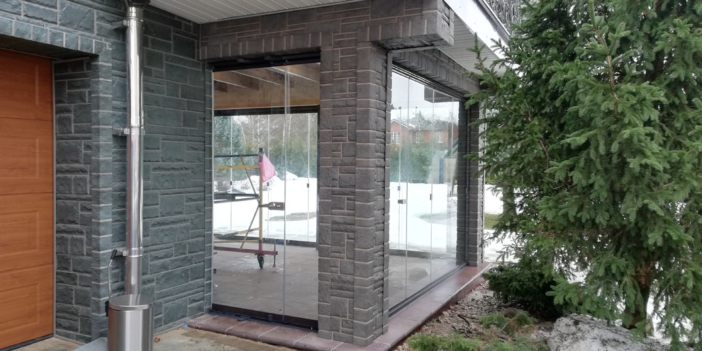 Остекление террасы конструкциями LUMON 7Е и 5.