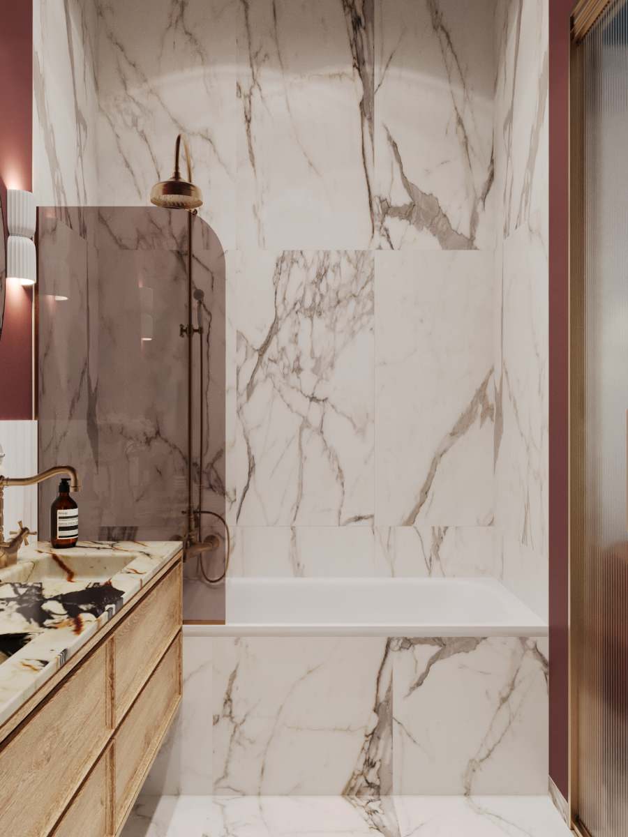 Проект в старом фонде в центре СПб. Ретро и винтаж.