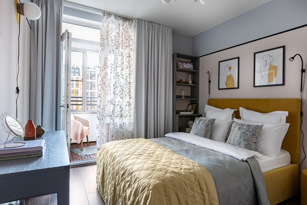 Цвет и геометрия в квартире для юной девушки