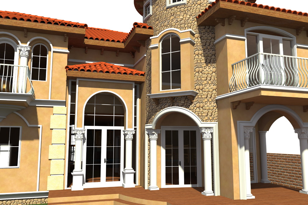 Северный Голливуд - Лос Анджелес. Дом в средиземноморском стиле.