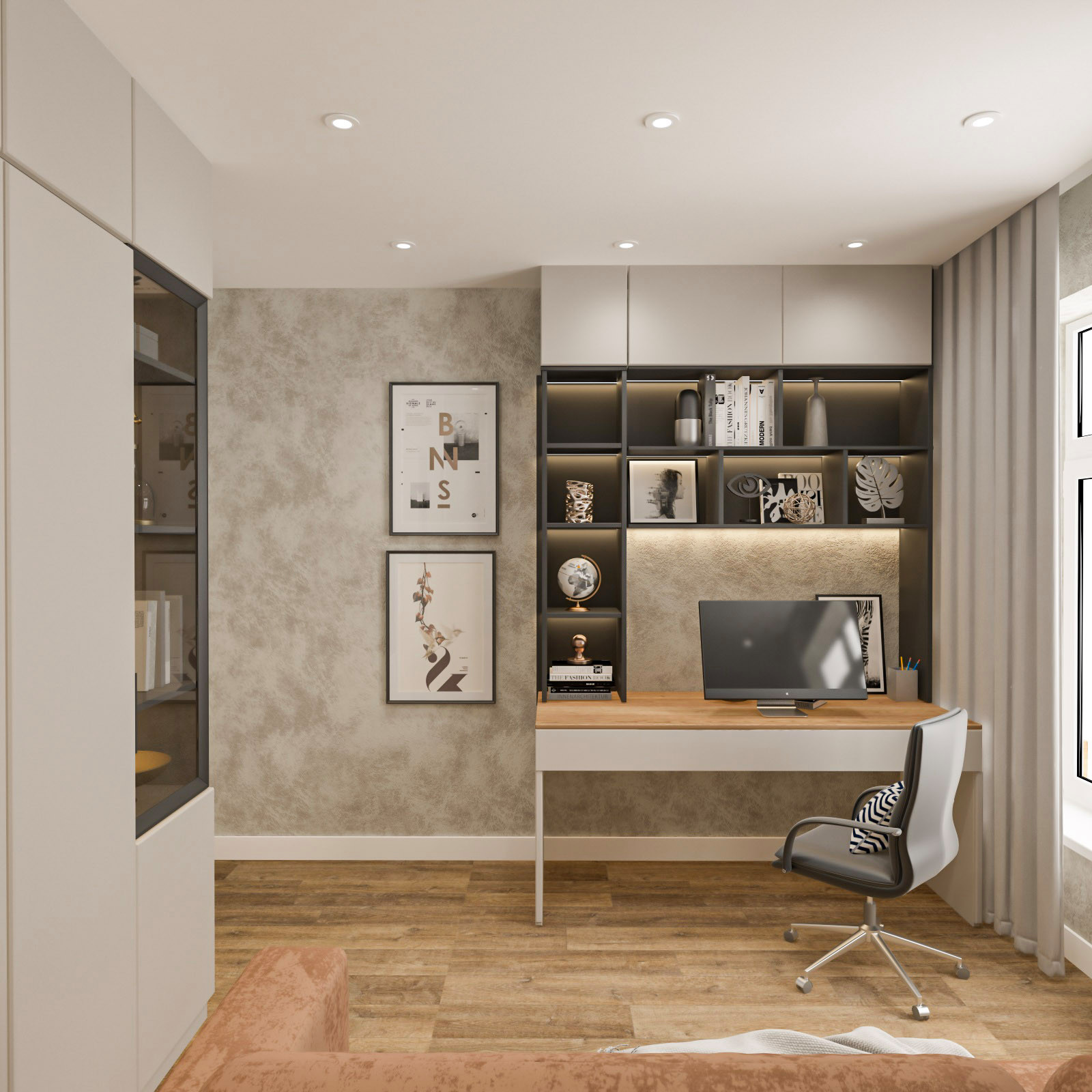 Дизайн-проект квартиры. 2022. Площадь 77,8 м.кв.