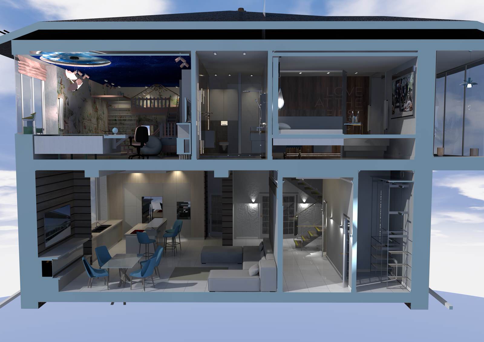 Дизайн проект: Дом мечты в Новом Царицыно, 2020 г.