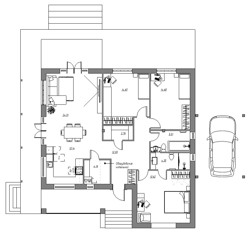 Дом в южном стиле