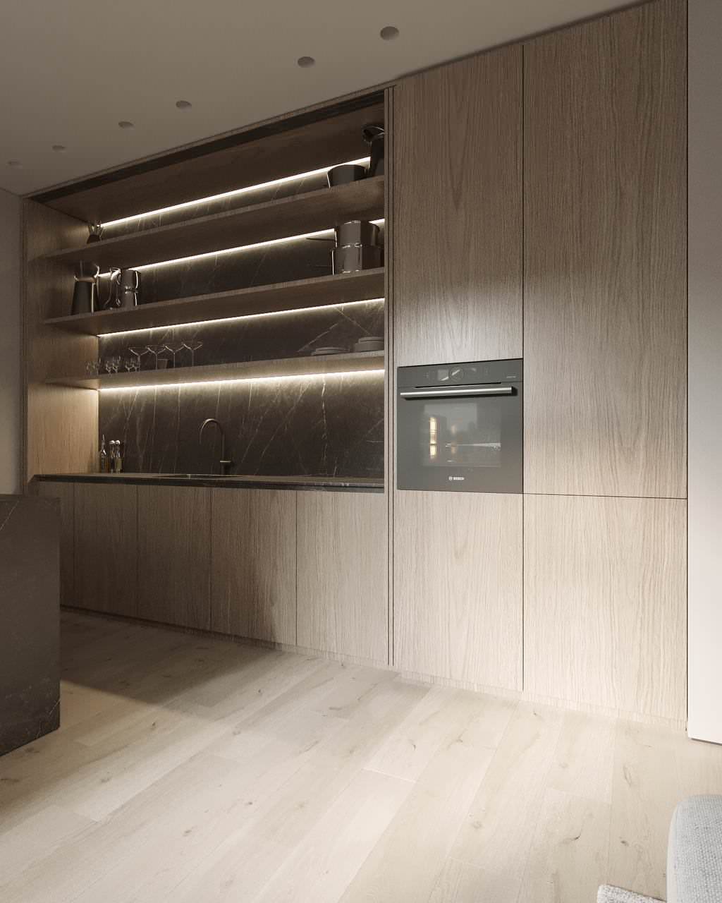 Интерьер гостиной в минимализме