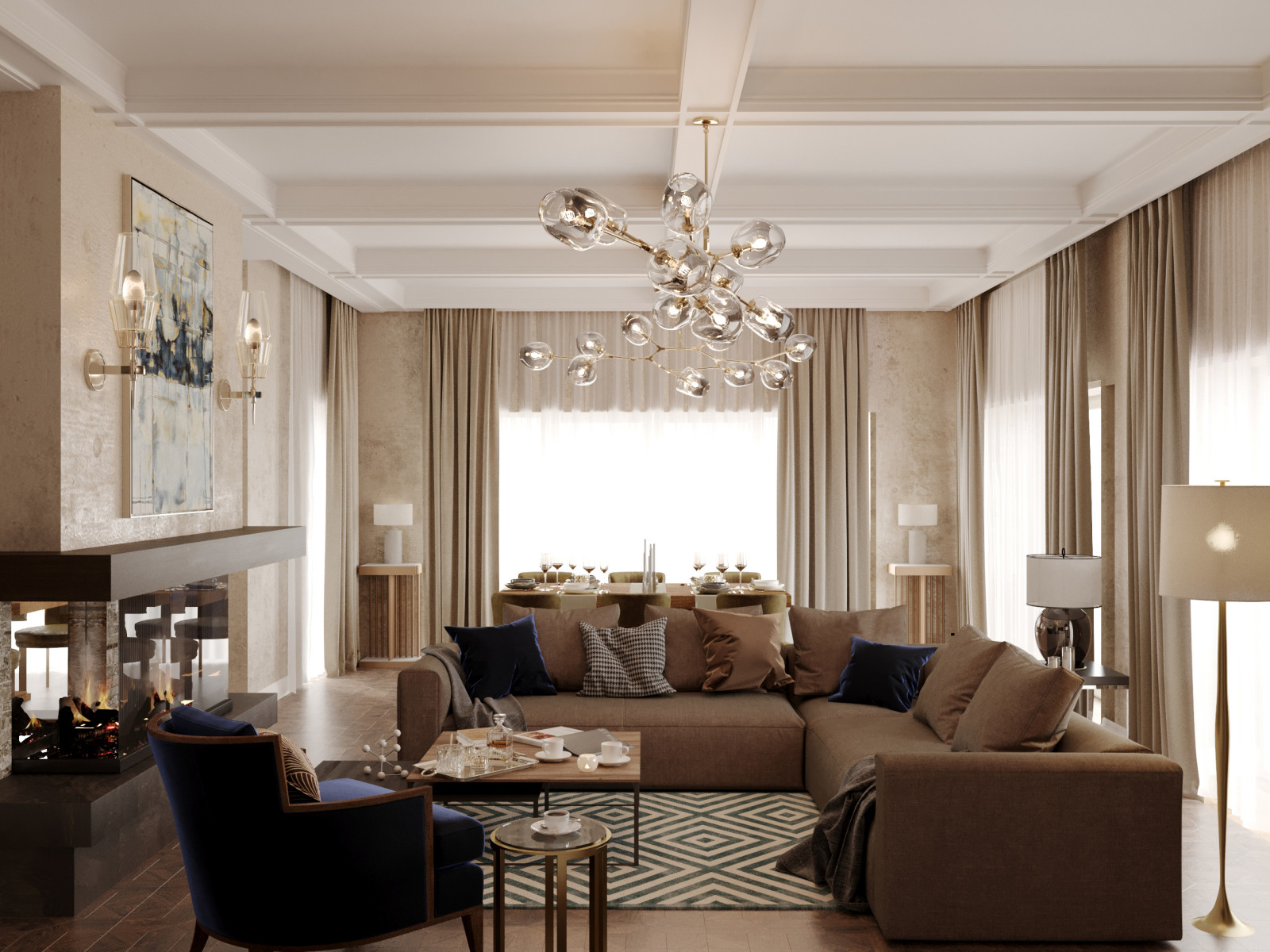 Дизайн интерьера загородный дом Voronezh