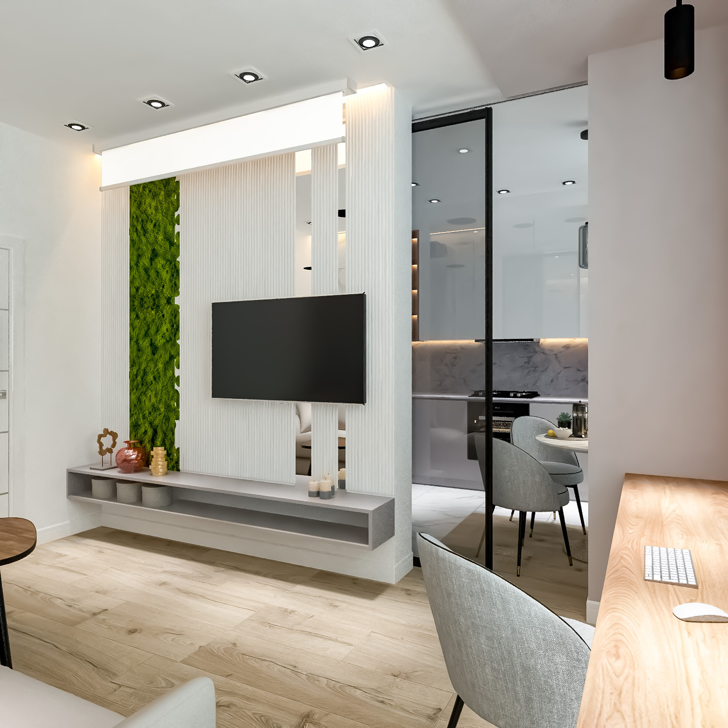 Обложка проекта: 2020. 13. 10. Проект дизайна интерьера квартиры (кухня-гостиная)