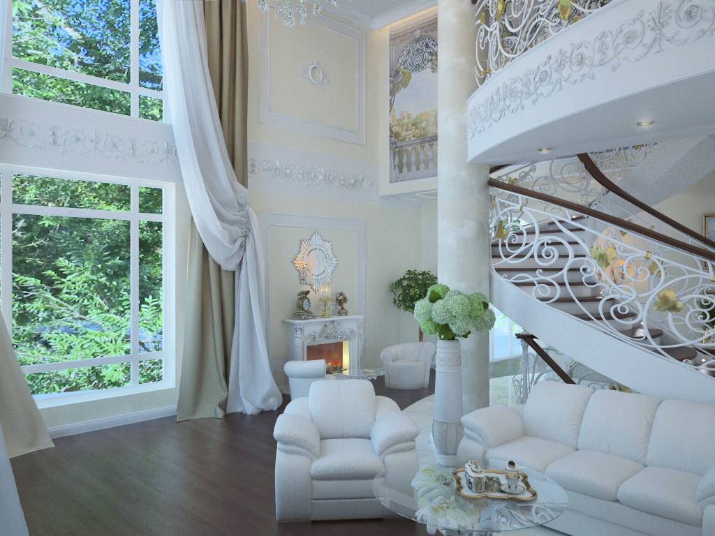 Загородный дом на берегу моря.