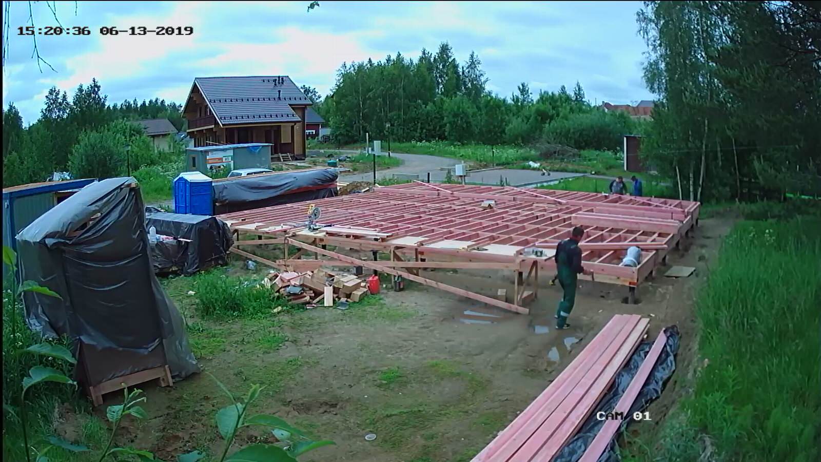 Одноэтажный загородный дом