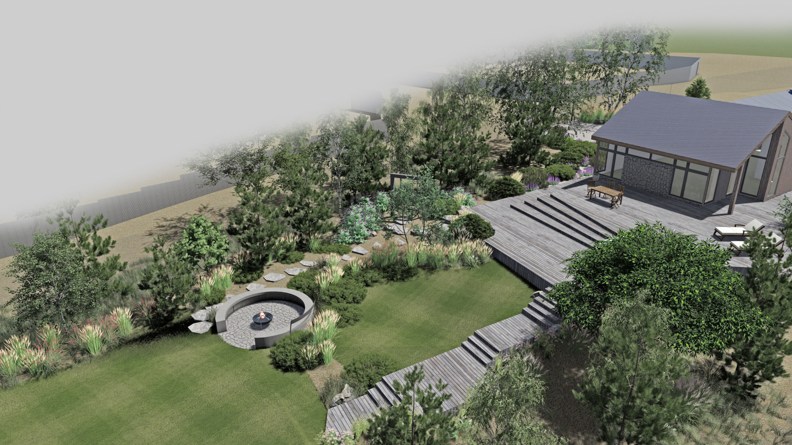 Ландшафт участка д.М.Куяш