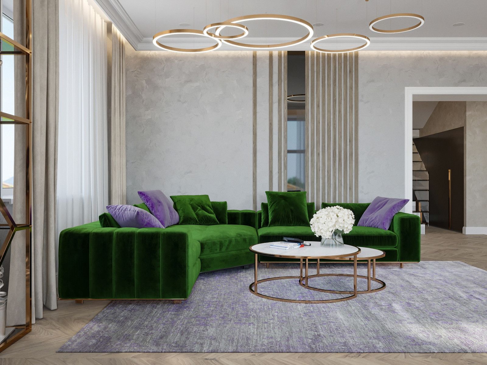 Дизайн загородного дома (1 этаж)