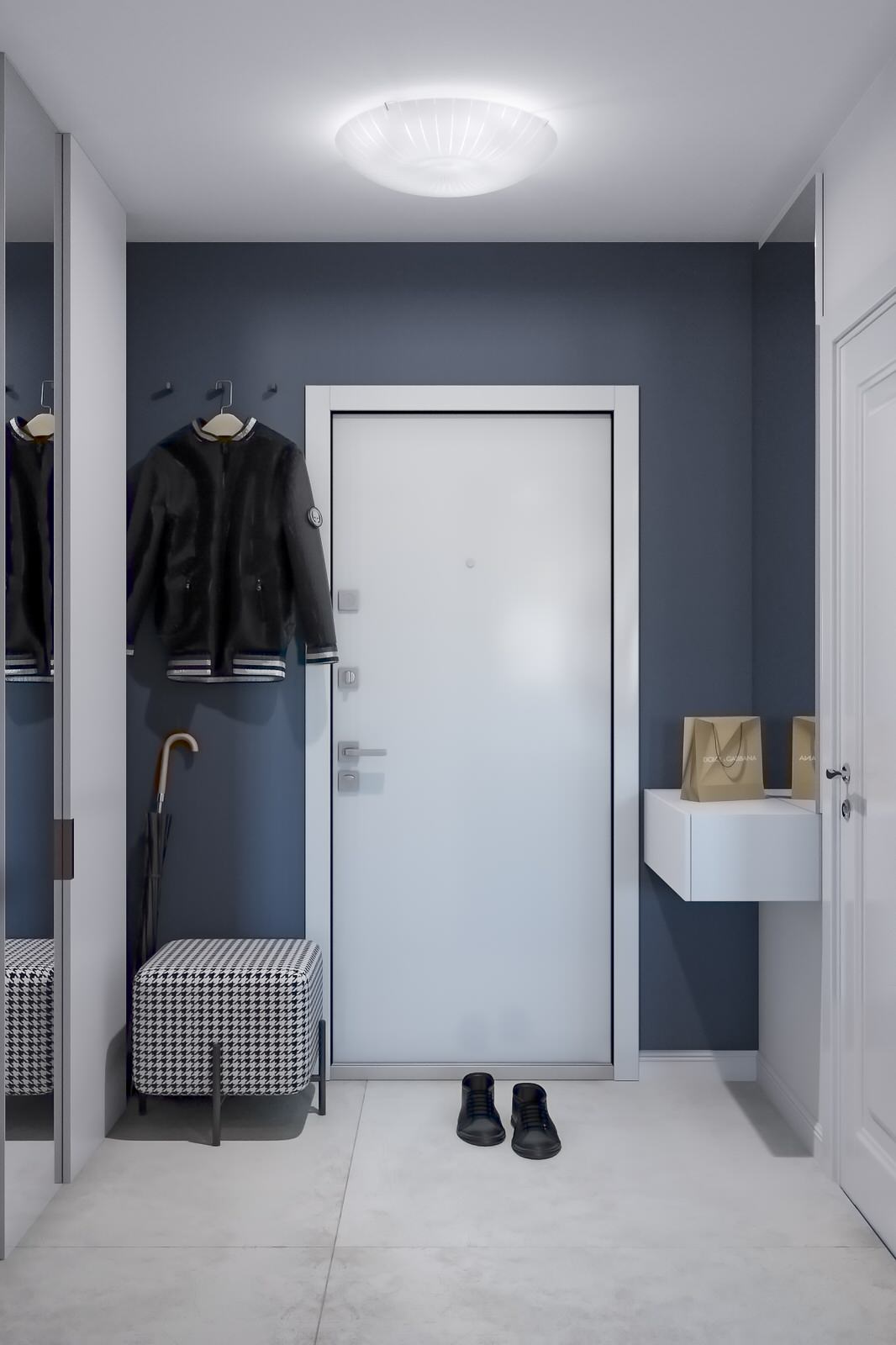 Обложка проекта: Однокомнатная квартира 35 квадратных метров в современном стиле