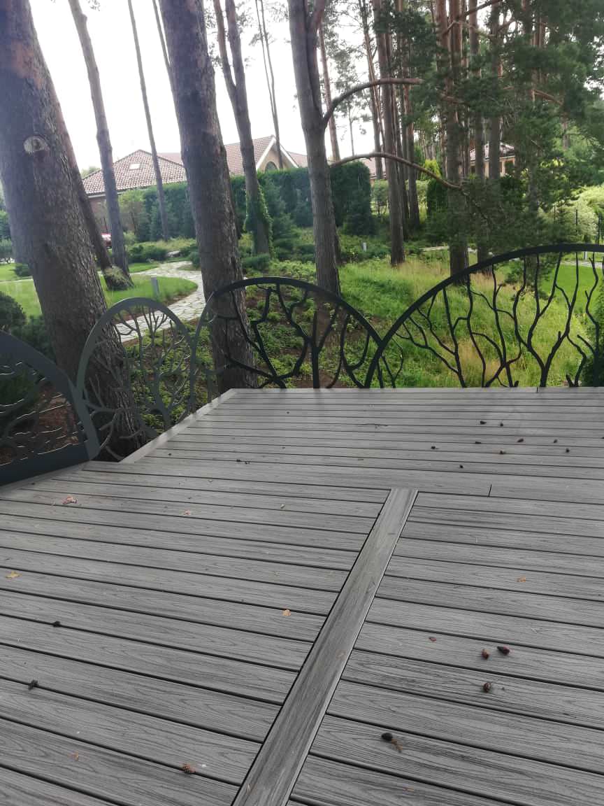 Террасы с дизайнерским решением системы ограждений