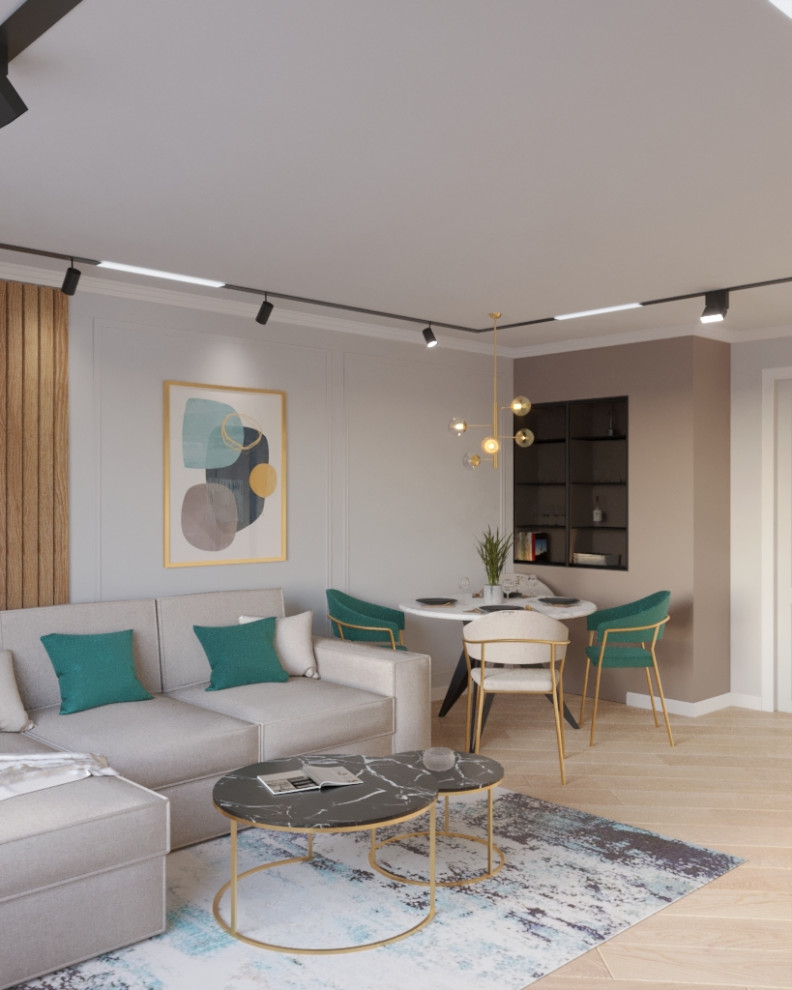 Визуализация интерьера в стиле джапанди