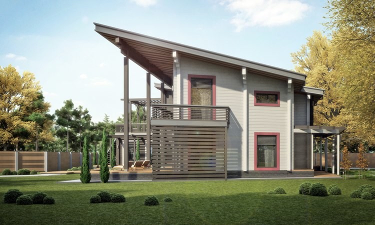 Обложка проекта: Современный деревянный дом