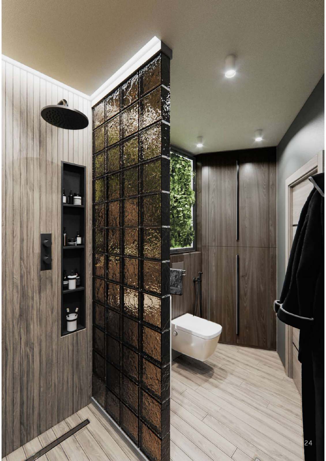 квартира в современном стиле в темных оттенках