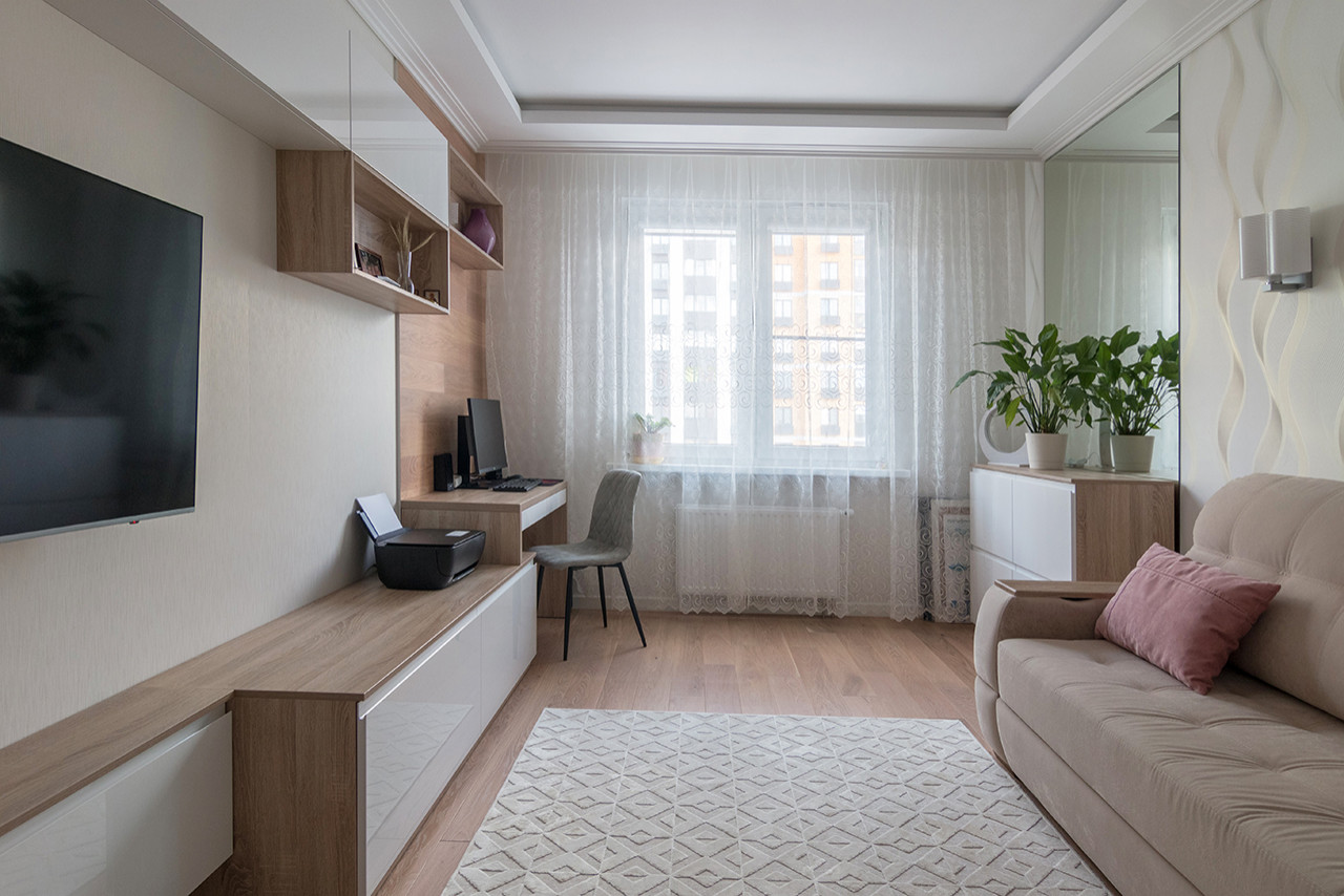 Дизайн четырехкомнатной квартиры в ЖК "Лучи".