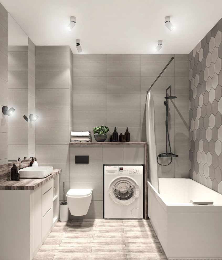 Обложка проекта: Ванная комната в стиле лофт