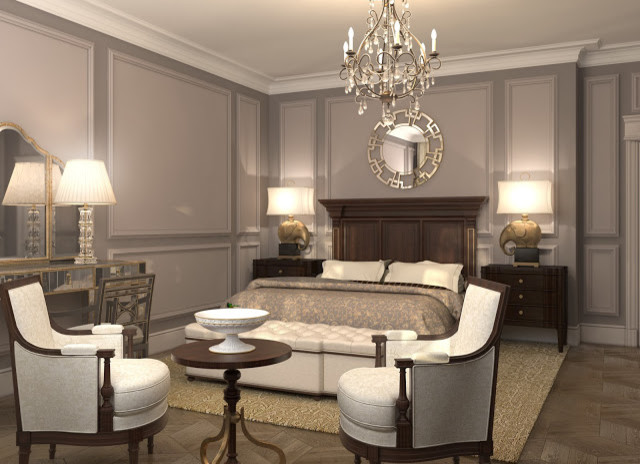 Interior design of Lux apartments of the Bariatinsky Palace