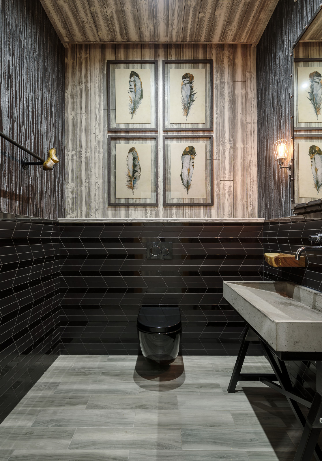 Сан узел брутального гостевого дома