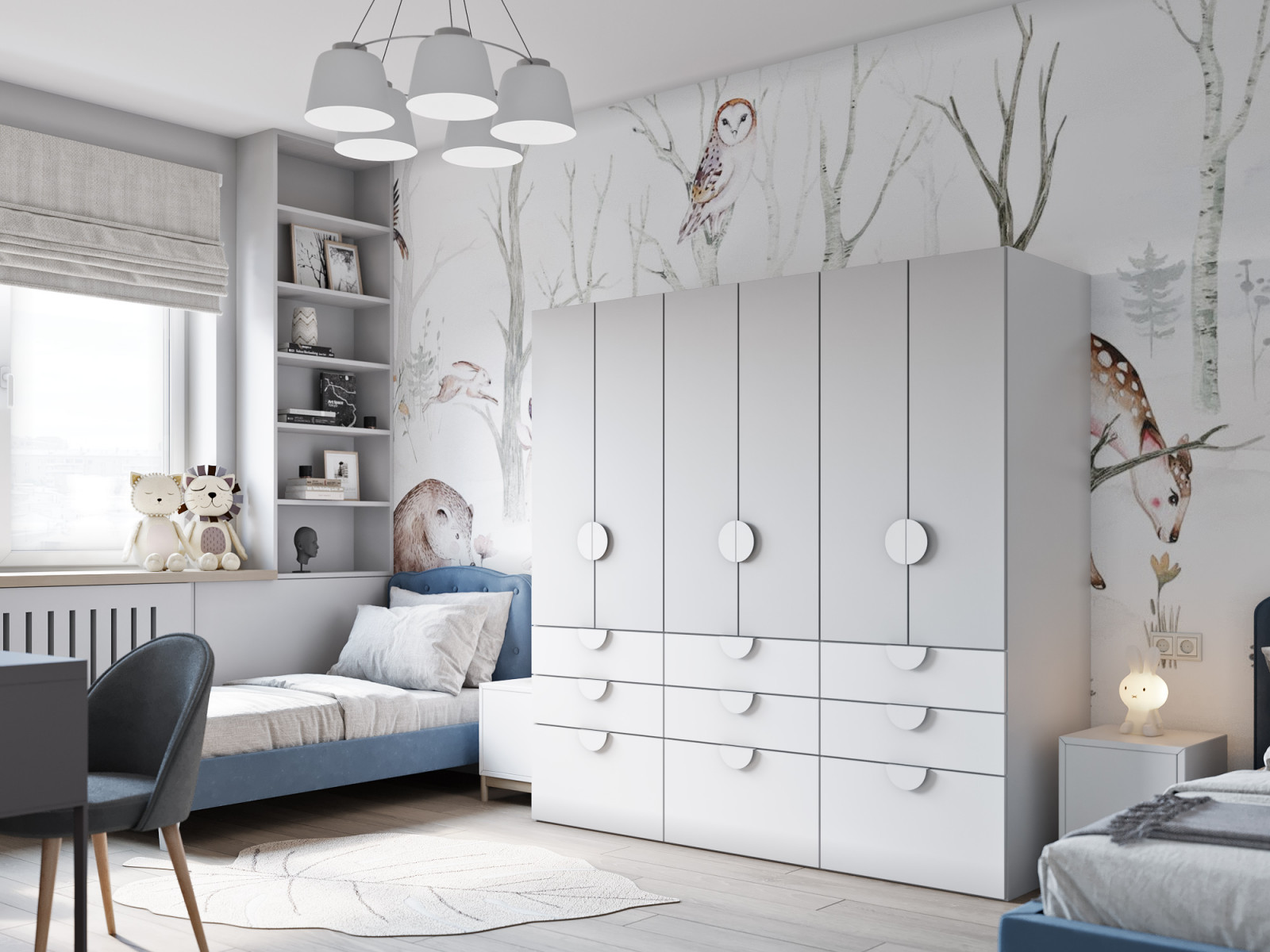 Дизайн-проект 2-комнатной кв., ЖК "Шуваловский", СПб, 60 кв.м.