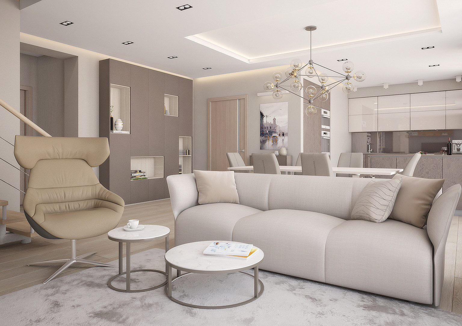 Обложка проекта: Двухуровневая квартира