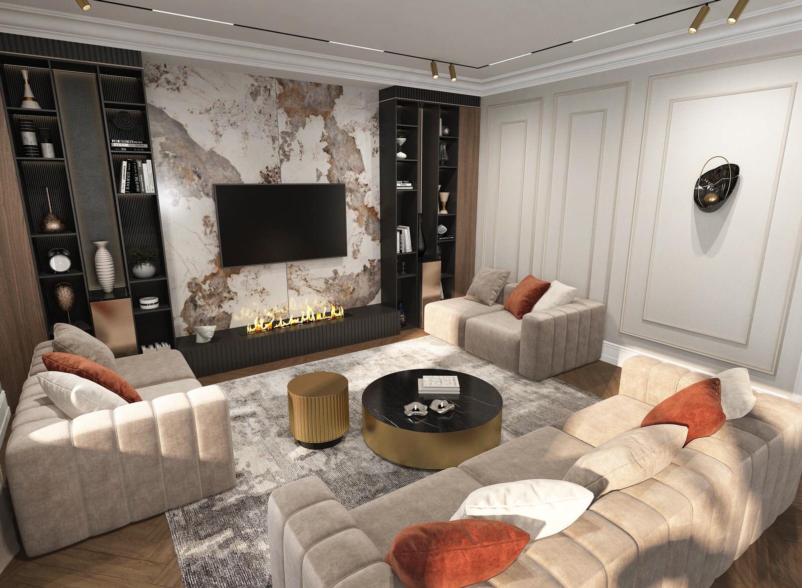 Кухня - гостиная 85 м2 г. Нижний Новгород