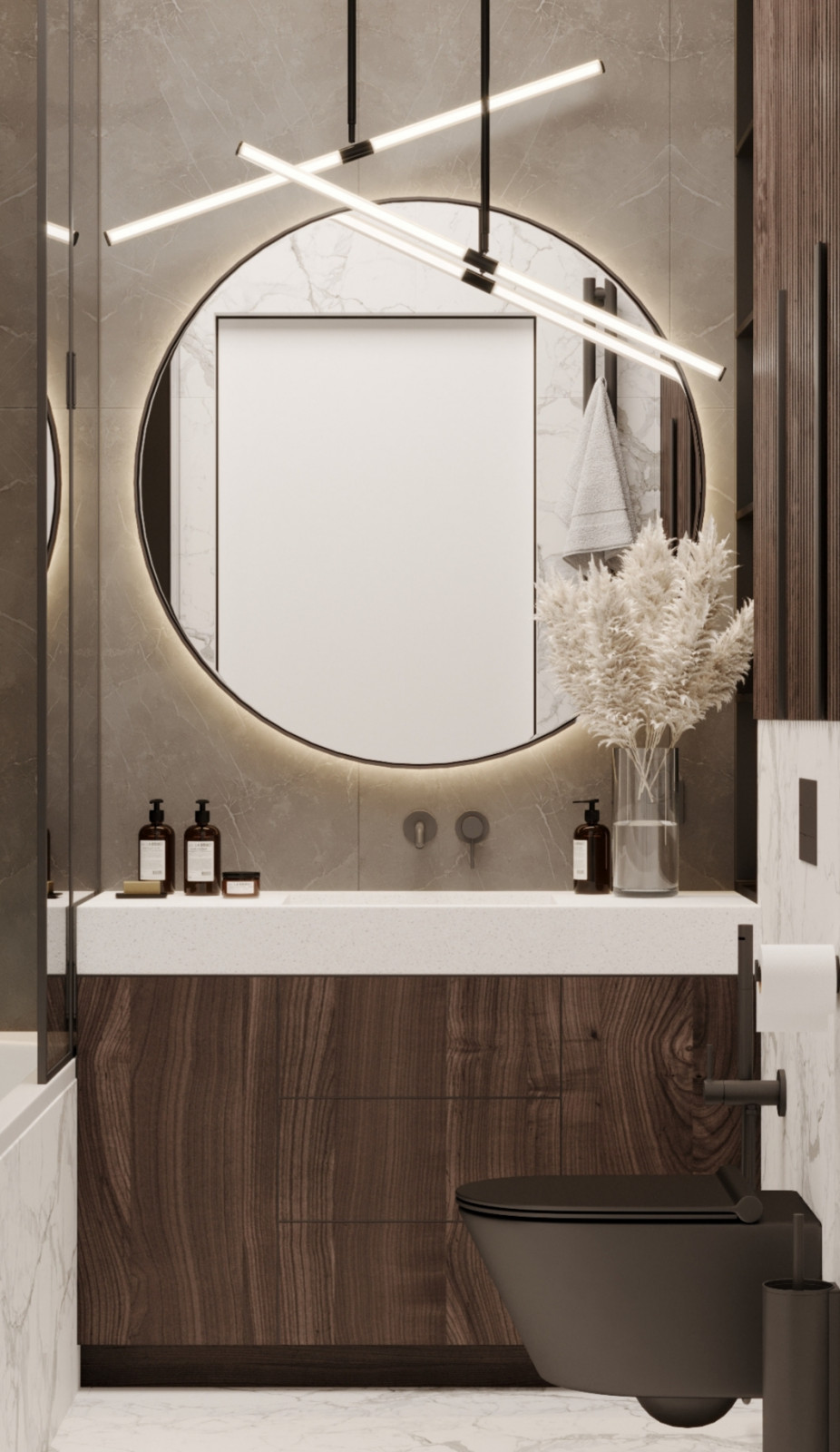 Санузел в стиле современная классика