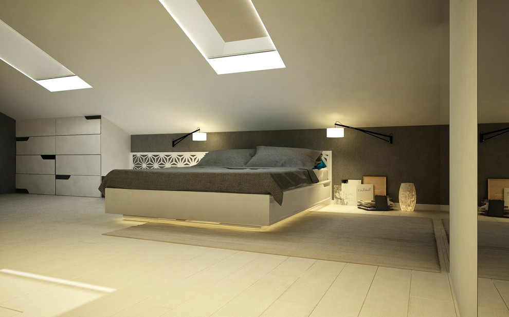 Спальня подростка в г.Уфа по ул. Российской(мансардный этаж).