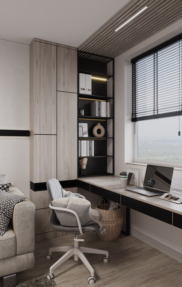 Стильное пространство для холостяка и его любимца