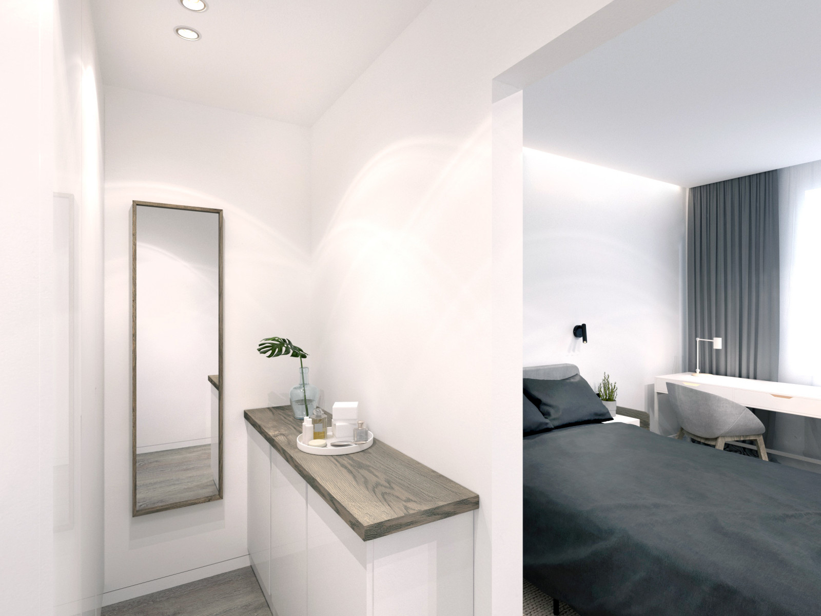 Обложка проекта: Минимализм в интерьере. Квартира в ЖК "Ясный берег", Новосибирск