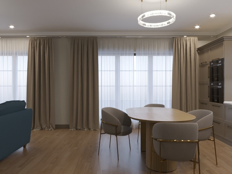 Экодолье Кухня-гостинная