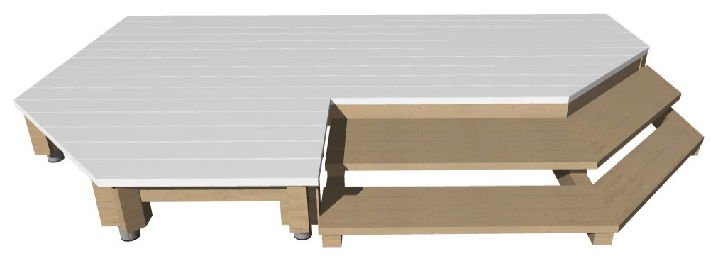 Терраса на валунах