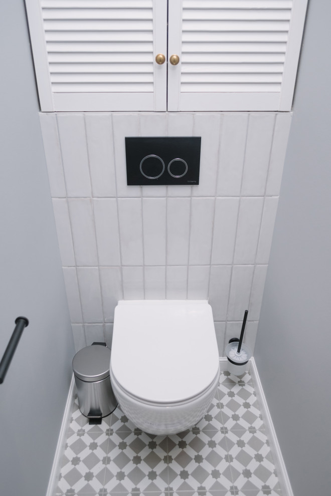 Реализация проекта в старом фонде СПб, квартира с камином.