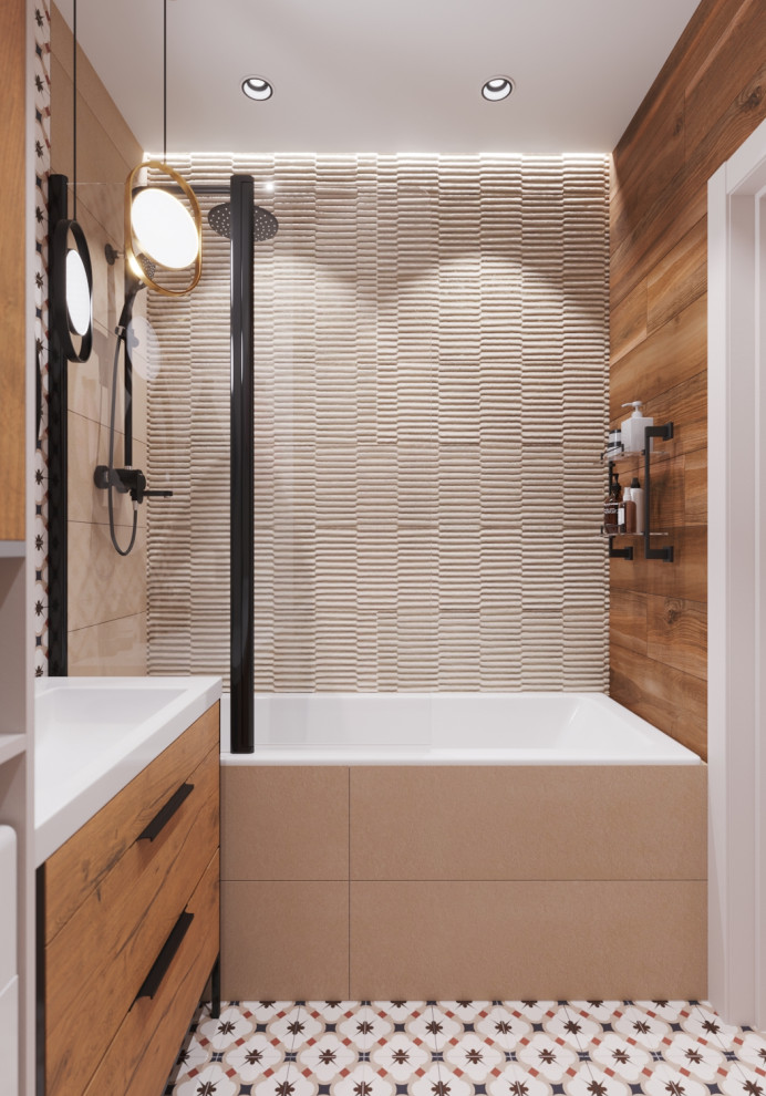 Квартира  с зелёными акцентами