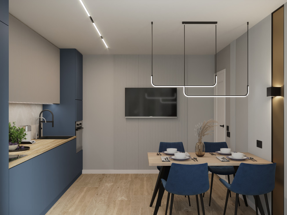 Визуализация дизайн-проекта квартиры 95 м кв, для пары с ребенком