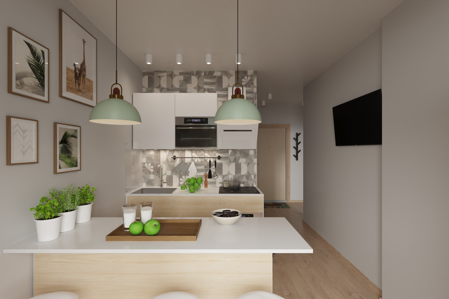 Обложка проекта: Однокомнатная квартира под сдачу