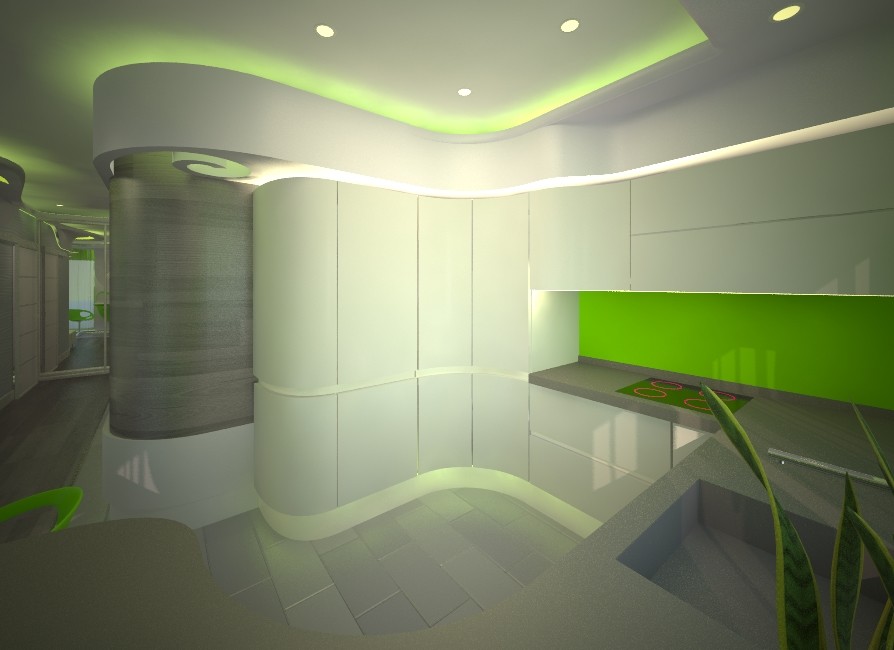 Проект эко интерьера в бионическом стиле