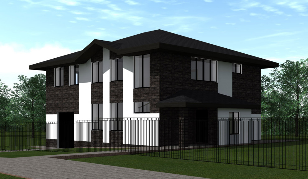 Обложка проекта: Проект дома из керамзитобетонного блока 270 м. кв.