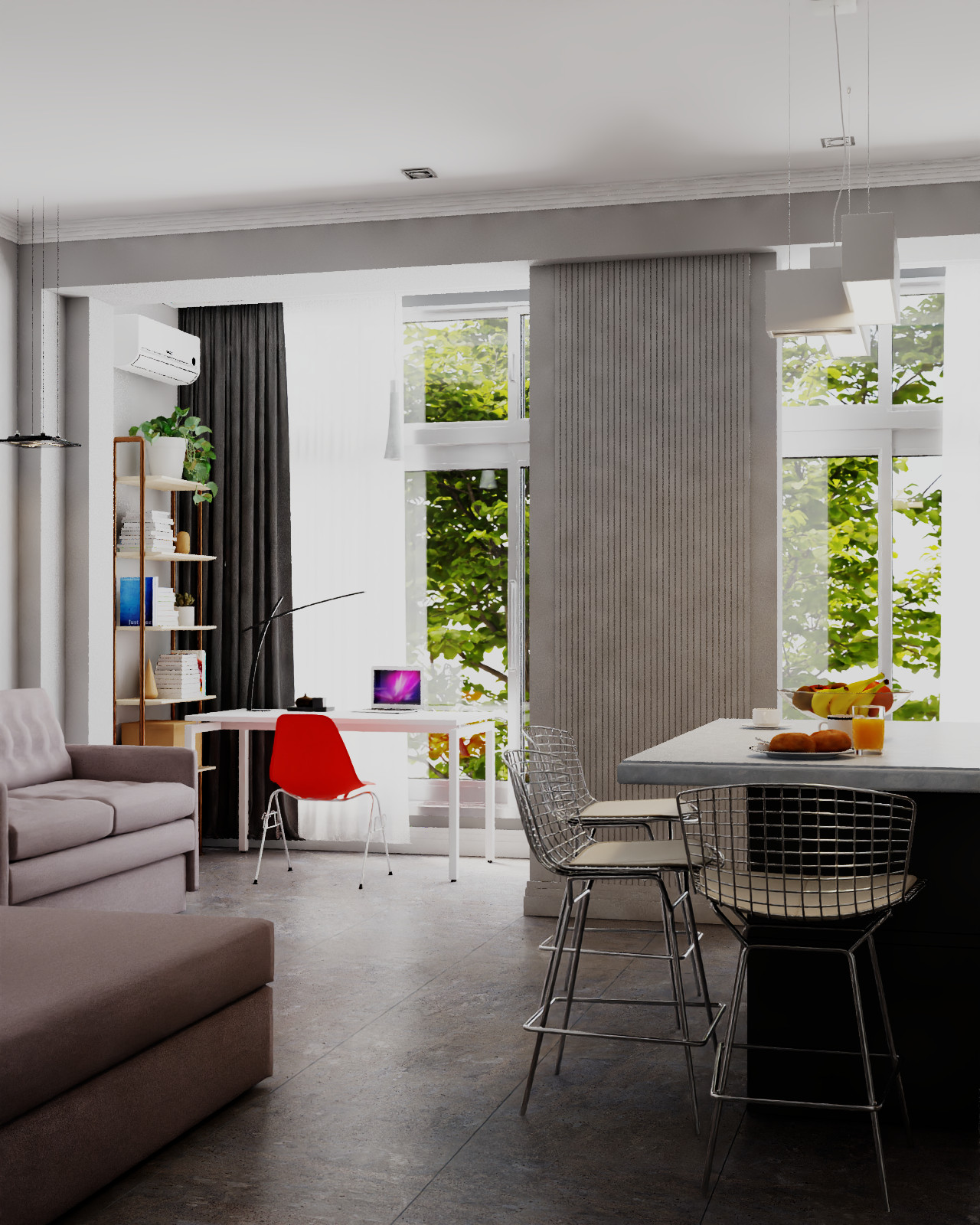 Обложка проекта: Студия 47 кв м в Сочи на Санаторной