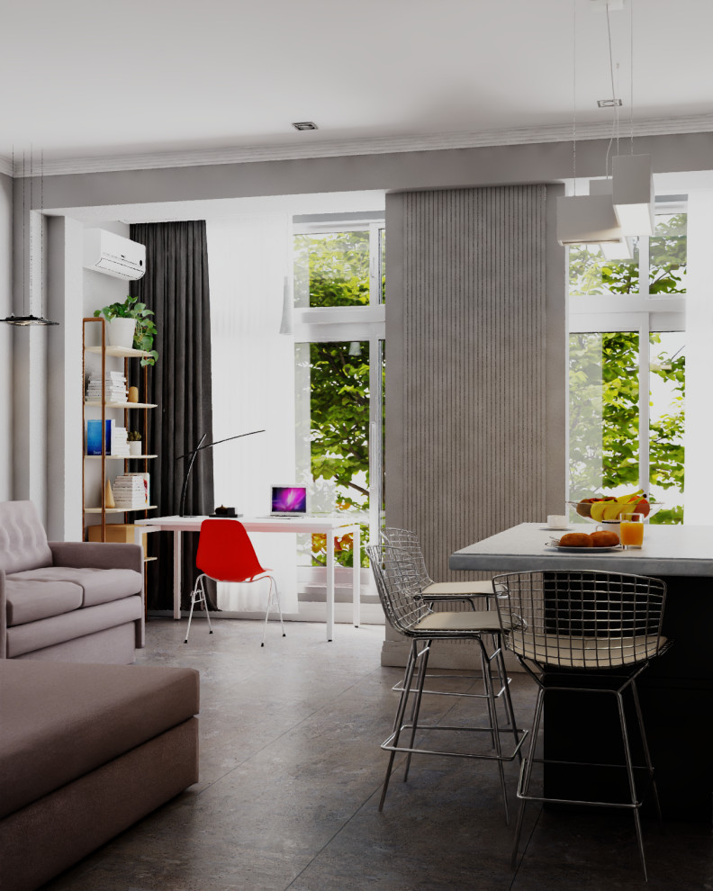 Обложка проекта: Студия 47 кв м в Сочи на Санаторной