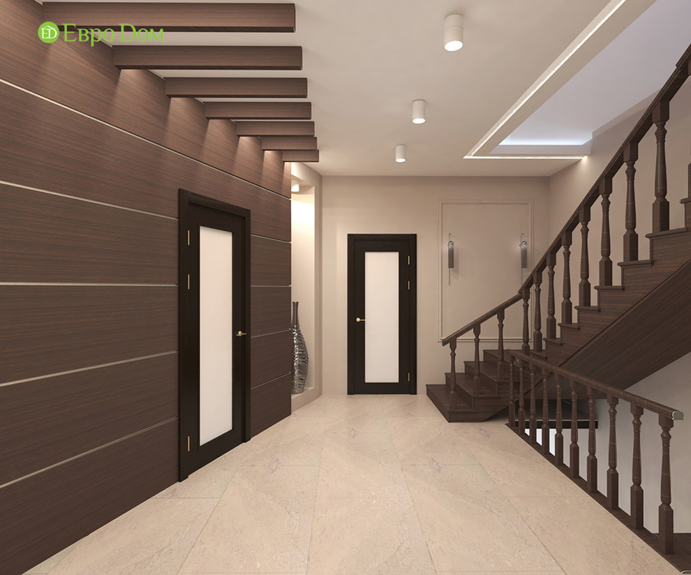 Дизайн интерьера коттеджа 490 кв. м в современном стиле