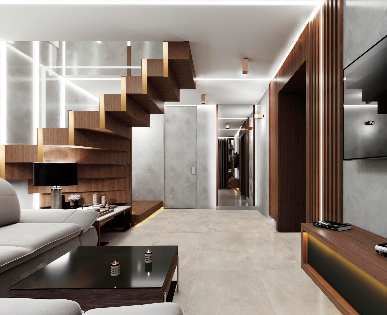 Обложка проекта: В визуализация из дизайн-проекта дома