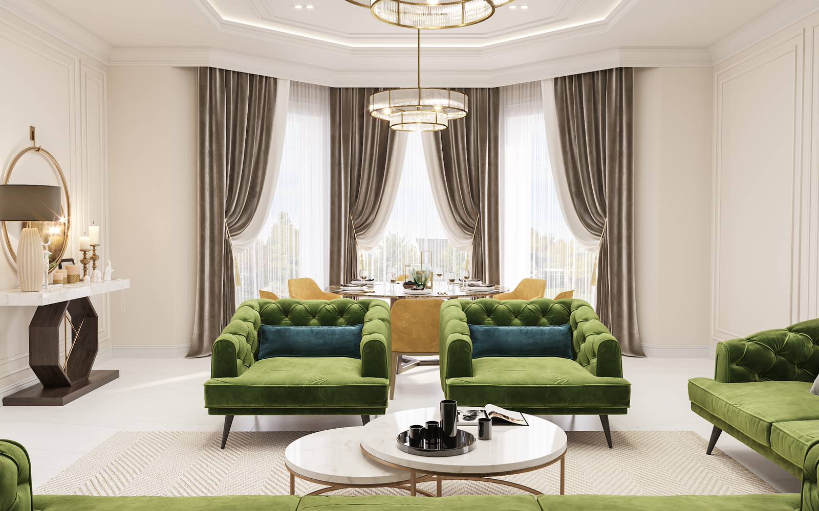 Жилой дом. Дизайн интерьера 1 этажа