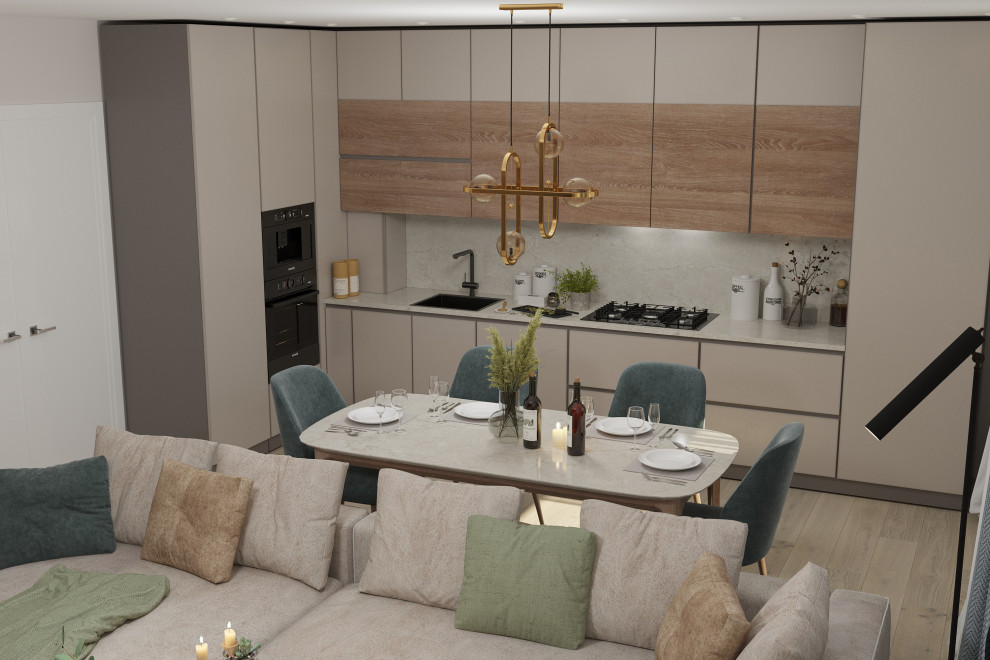 Квартира для семьи из трех человек.