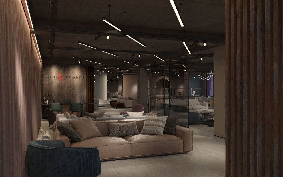 Обложка проекта: Интерьер мебельного магазина.