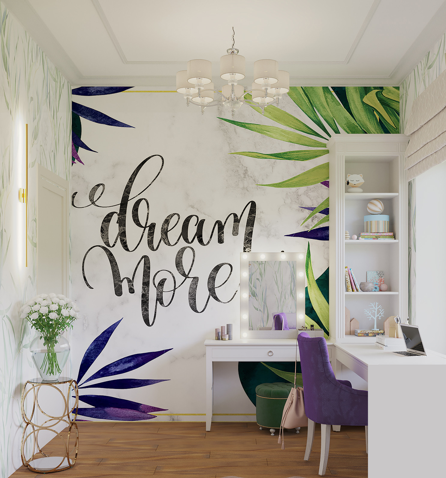 Современный загородный дом. 2 этаж. Спальня, детские, ванная